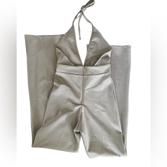 SLNGHR jumpsuit pale lavender size XS halter top - Picture 3 of 10